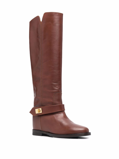 Shop Via Roma 15 Boots Leather Brown