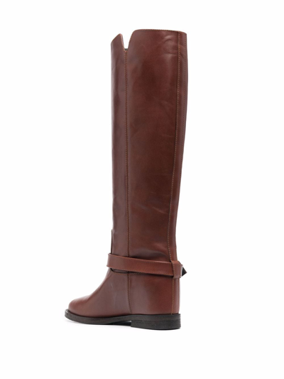 Shop Via Roma 15 Boots Leather Brown