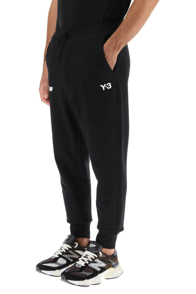 Shop Y-3 Yohji Cotton Jersey Sweatpants In Black