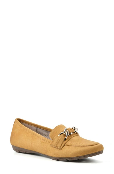 Shop White Mountain Footwear Gainful Loafer In Sunflower Suedette