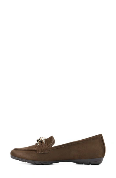 Shop White Mountain Footwear Gainful Loafer In Brown Suede