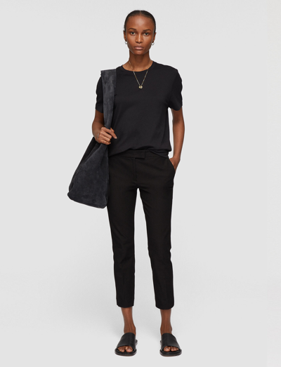 Joseph Gabardine Stretch Queen Trousers In Black