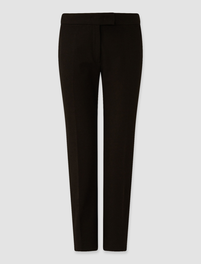 Joseph Gabardine Stretch Queen Trousers In Black