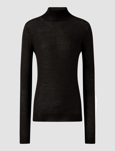 Joseph Cashair High Neck Jumper In Black