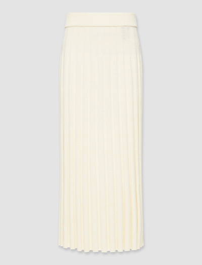Shop Joseph Textured Rib Skirt In Ivory