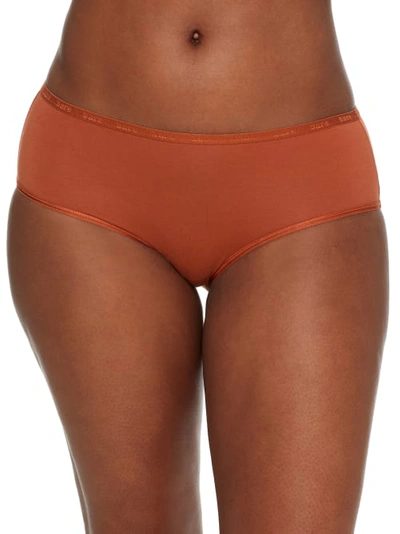 Shop Bare The Easy Everyday Cotton Hipster In Cinnamon