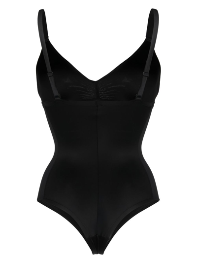 Spanx Thong Bodysuit Shaping Body In Black