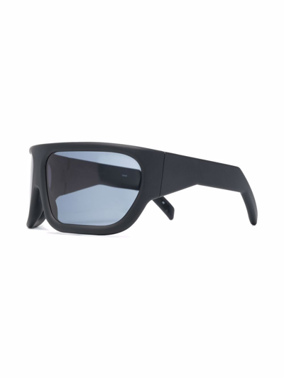 Rick Owens Davis Oversized Sunglasses In Black