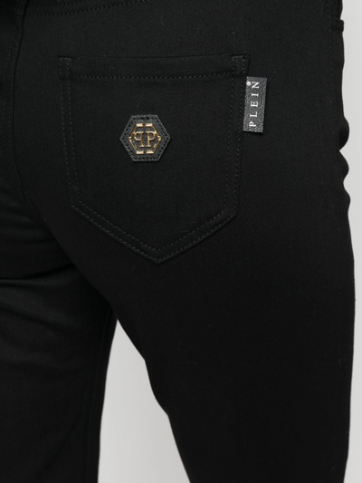 Shop Philipp Plein Straight-leg Regular-fit Jeans In Black