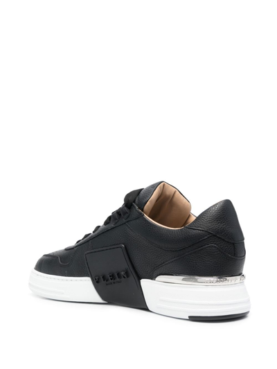 Shop Philipp Plein Hexagonal Low-top Sneakers In Black