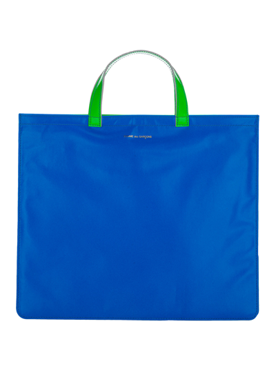 Shop Comme Des Garçons Fluo Slim Tote In Blu Orange