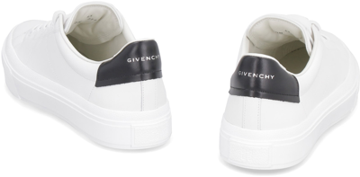 Shop Givenchy City Leather Sneakers