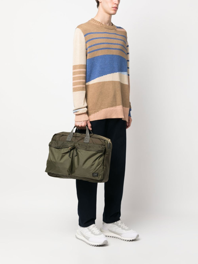 Porter-yoshida & Co Force 3way Briefcase In Green