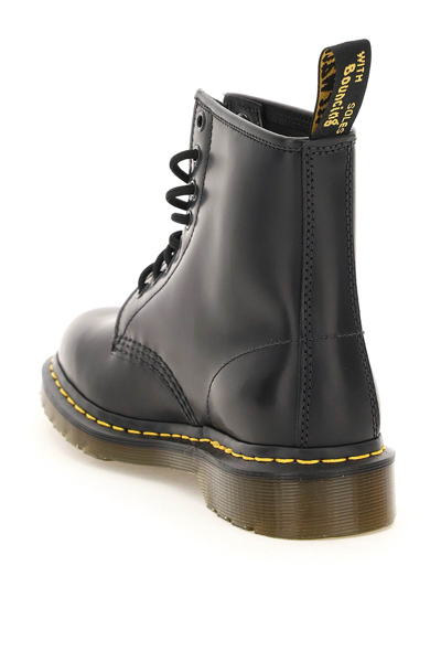 Shop Dr. Martens' 1460 Smooth Lace-up Combat Boots In Black Smooth