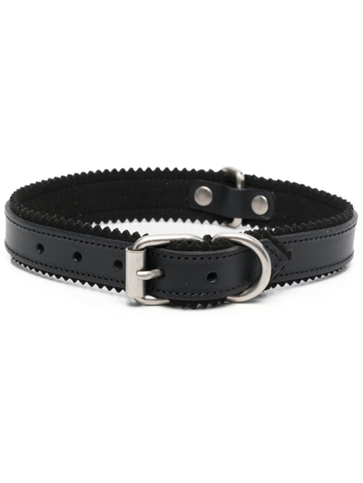 Shop Walter Van Beirendonck Buckled Dog Collar In Black