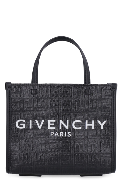 Shop Givenchy G Canvas Mini Tote Bag In Nero