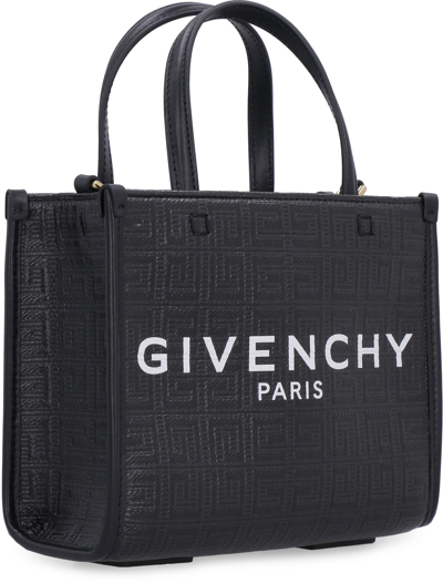 Shop Givenchy G Canvas Mini Tote Bag In Nero