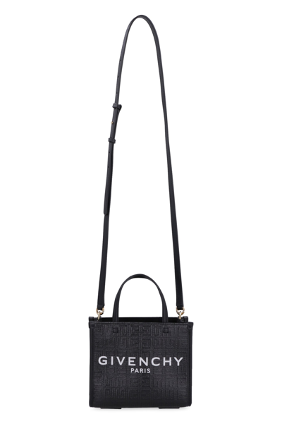 Shop Givenchy G Canvas Mini Tote Bag In Nero