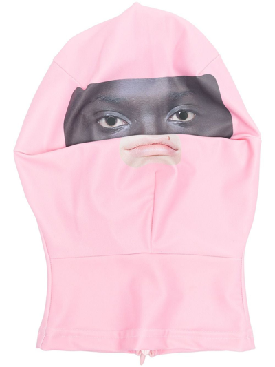 Shop Walter Van Beirendonck Face Morph Mask In Pink