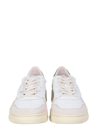 Shop Autry Leather Sneakers In Wht/amaz