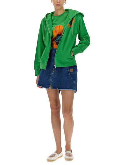 Shop Kenzo Poppy Sweatshirt In Green