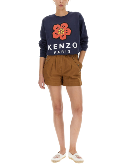 Shop Kenzo Boke Flower Sweatshirt In Navy