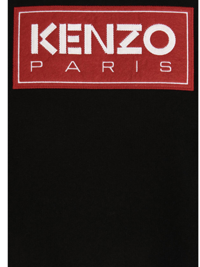 Shop Kenzo Logo Embroidery Sweatshirt In Black