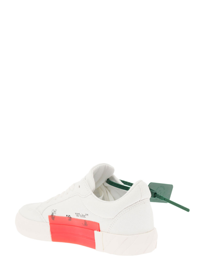 Shop Off-white Off White Womans White Low Vulcanized Cotton Sneakers