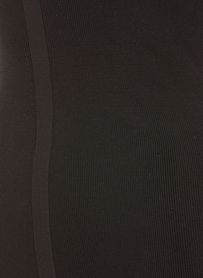 Shop Off-white Logo Band Mini Dress In Black
