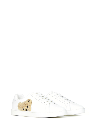 Shop Palm Angels Tennis Sneakers In White