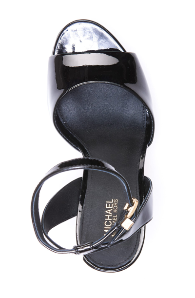 Michael Kors `jenson` Platform Sandals In Black