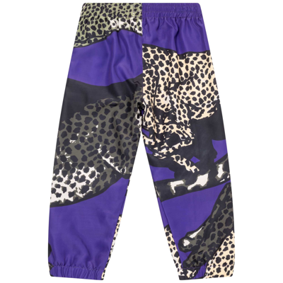 Shop Kenzo Trousers With Print In Prugna