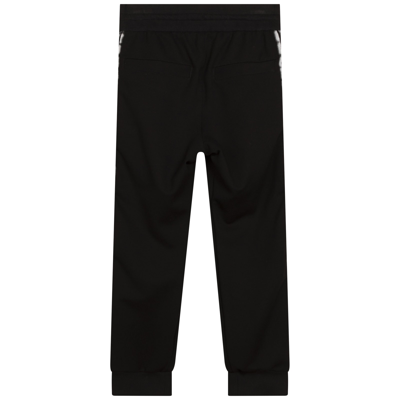 Shop Givenchy Trousers With Logo In B Nero