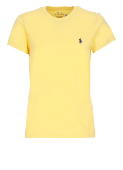 Polo Ralph Lauren Polo Pony Cotton T-shirt In Sunfish Yellow | ModeSens