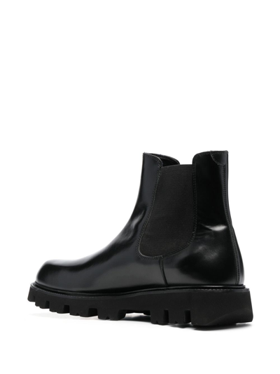 Shop Fratelli Rossetti Leather Chelsea Boots In Black