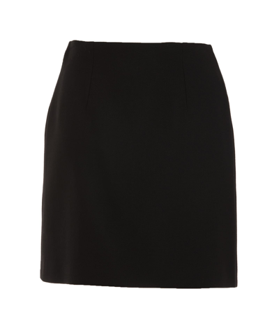 Shop Versace Mini Skirt In Nero