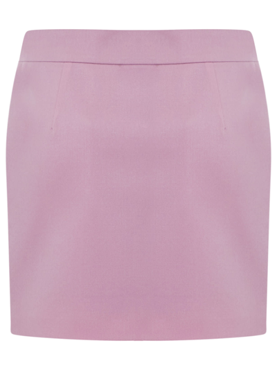 Shop Attico Cloe Skirt In Rosa