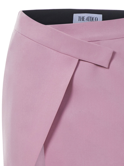 Shop Attico Cloe Skirt In Rosa