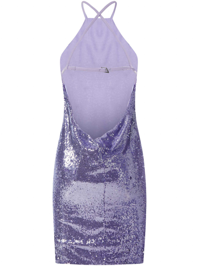 Shop Attico Audrey Dress In Lilac