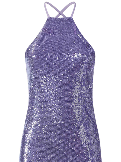 Shop Attico Audrey Dress In Lilac
