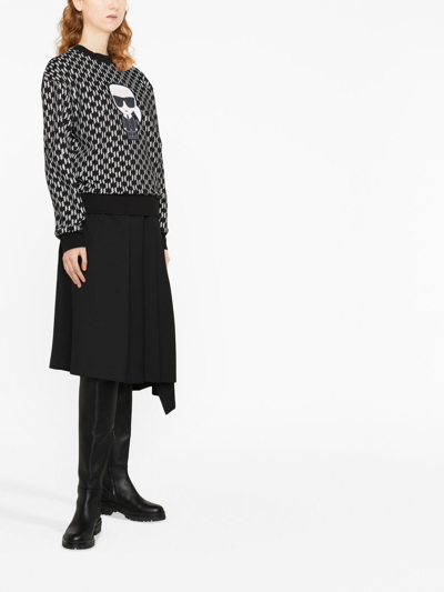 Shop Karl Lagerfeld K/ikonic Sweatshirt In Black