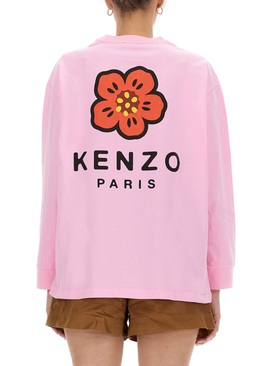 Shop Kenzo Boke Flower T-shirt In Pink