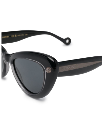 Shop Lanvin Cat-eye Tinted Sunglasses In Grey