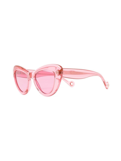 Shop Lanvin Oversized Cat-eye Sunglasses In 669