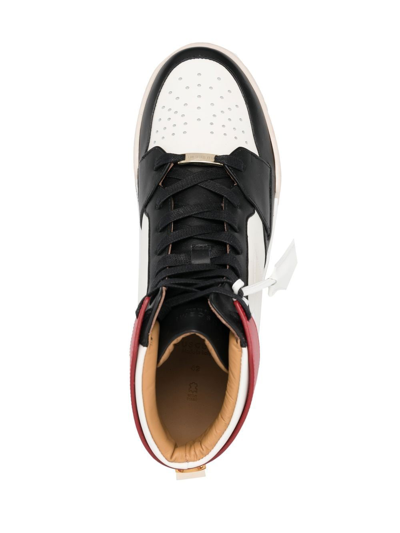 Buscemi High-top Colour-block Sneakers In White