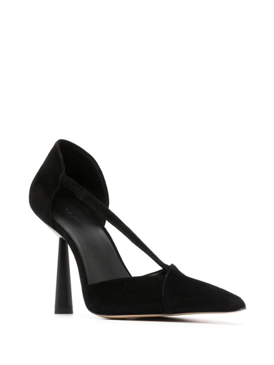 Gia Borghini Black Suede Rosie 34 Pumps In Black