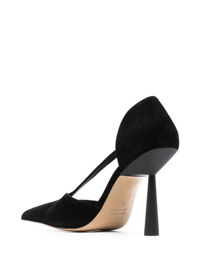 Gia Borghini Black Suede Rosie 34 Pumps In Black