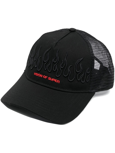 Shop Vision Of Super Mesh-knit Cap In Black