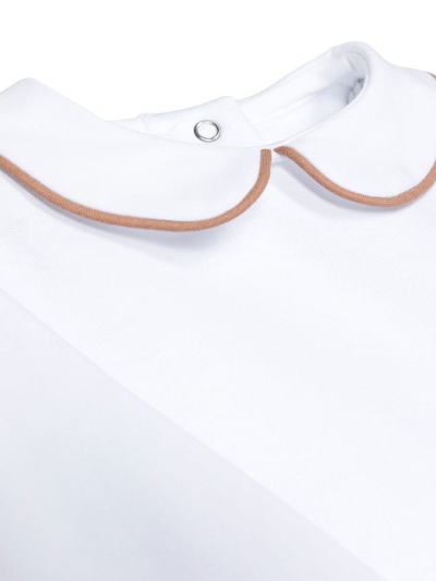 Shop Mariella Ferrari Cotton Long-sleeve Bodysuit In White