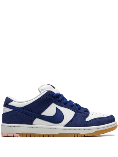 Shop Nike Sb Dunk Low "los Angeles Dodgers" Sneakers In Blue